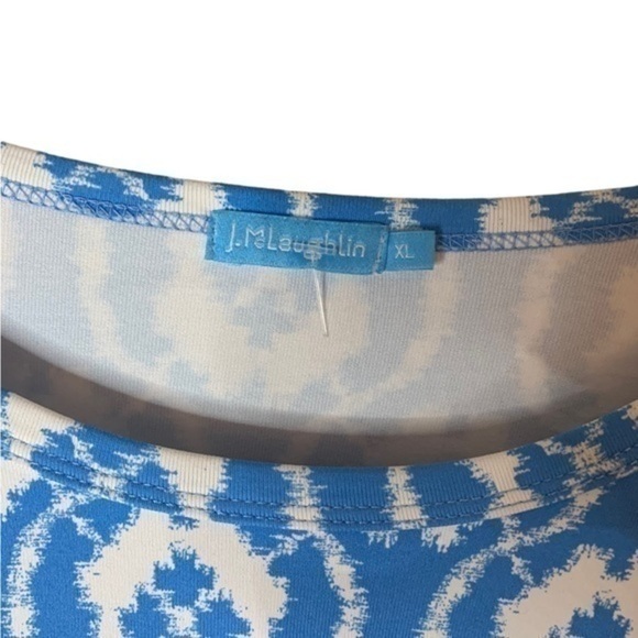 J Mclaughlin Long Sleeve Abstract Print Blouse Size XL . - Picture 3 of 4